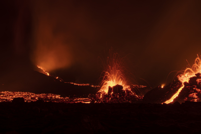 Volcan actif - Eruption volcanique 4 (Islande 2021)